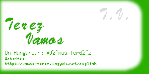 terez vamos business card